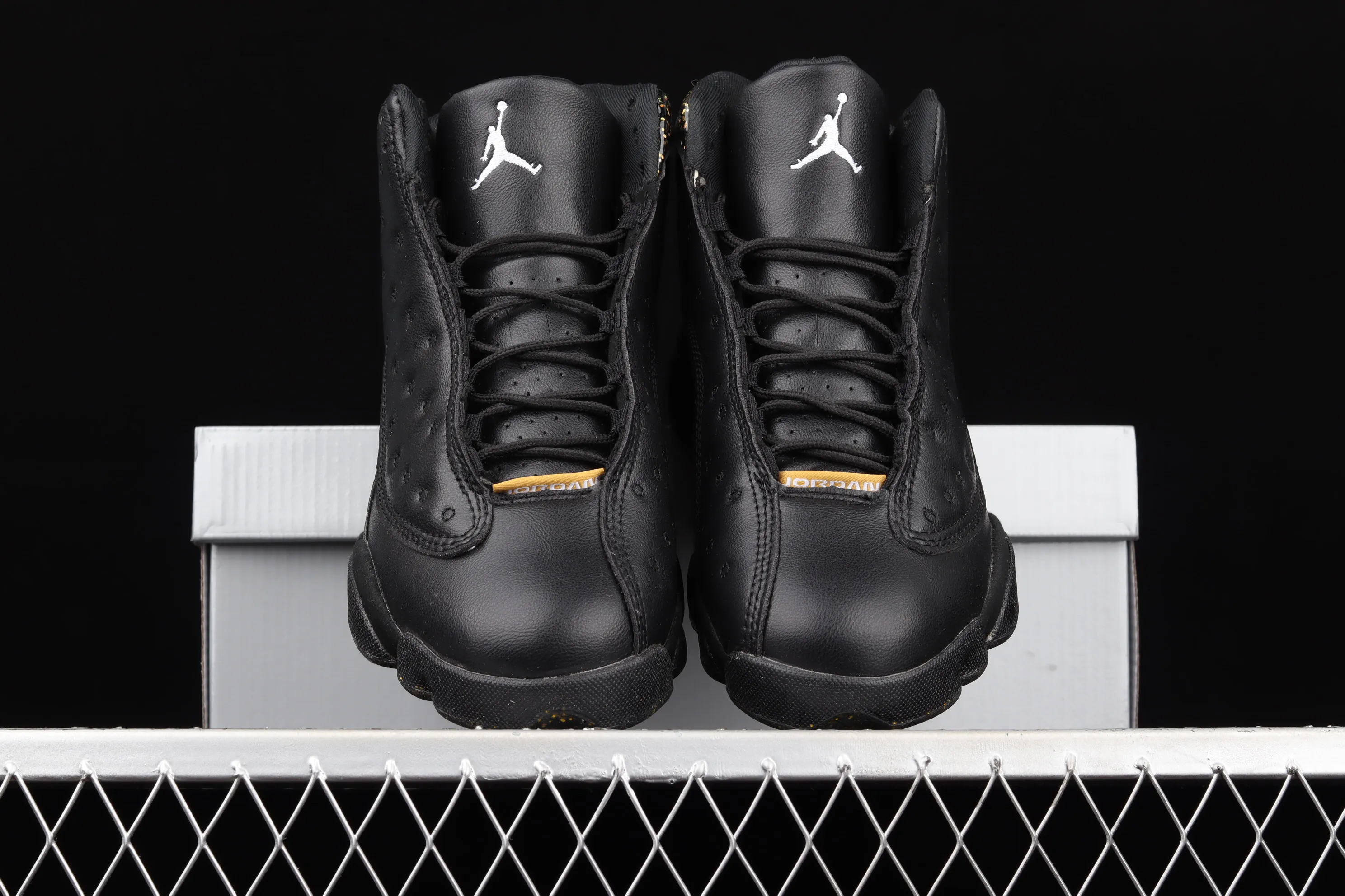 All categories Air Jordan Jordan series basketball shoes Air Jordan 13 G version Air Jordan 13 GS "Black Gold" AJ13 Joe 13 black stars DC9443-007